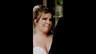 Bride Cries During Wedding Vows 👰‍♀️ 🥹 #shorts #bride