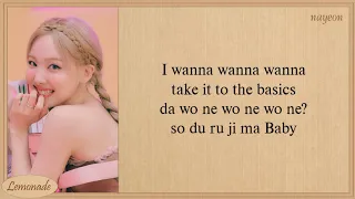 TWICE Basics Easy Lyrics