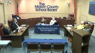 Marion County School Board Work Session, September 9th, 2021