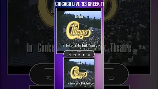 Chicago - Live '93 Greek Theatre Concert #shorts