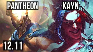 PANTHEON vs KAYN (JNG) | 400+ games, Dominating | NA Diamond | 12.11