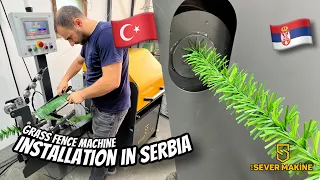 Grass Fence Machines Installation - Serbia