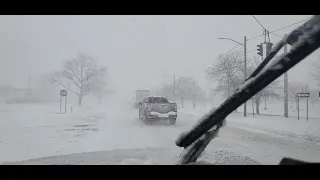 Blizzard in Hicksville NY 11AM 2/1/2021