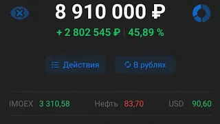 8 900 000 ₽ мои ожидания на ближайшее время #Дивиденды #Инвестиции #Акции