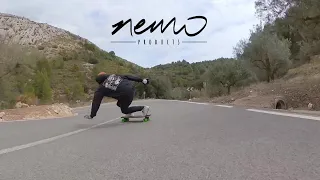 Fast downhill skateboarding in Alicante - Spain