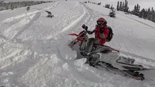 Blue Bird & Deep Snow Breaking In the Polaris 9R!