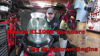 Honda XL1000 Varadero - The Stripdown Begins