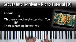 Graves Into Gardens - Easy Piano Tutorial [B]