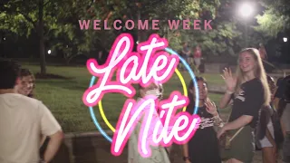 Welcome Week Late Nite Promo 2021