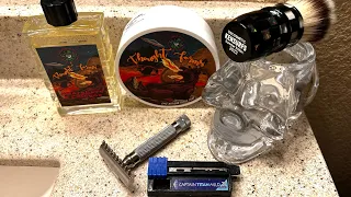 Razorock Hawk OC, PAA “Thought Forms” Soap & Aftershave, KENSURFS 23/24 Brush & Captain Kai Blade.