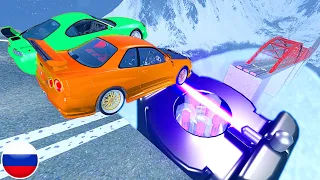 МОСТ ОБРУШИЛСЯ НАД СВЕРХМОЩНЫМ ЛАЗЕРОМ BeamNG Drive