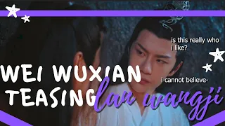 wei wuxian teasing lan wangji | the untamed 陈情令