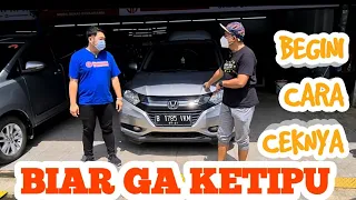 CARA CEK MOBIL BEKAS (BANJIR ,TABRAKAN) MATIC BIAR TIDAK TERTIPU SAMA SINAR HARAPAN MOTOR HONDA HRV