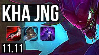 KHA'ZIX vs EKKO (JUNGLE) | 10/0/4, 2.0M mastery, Legendary, 600+ games | EUW Master | v11.11