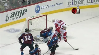 Henrik Zetterberg Spinning Backhand Goal vs Colorado (5/1/2008)