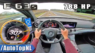 788HP Mercedes AMG E63 S 307km/h AUTOBAHN POV TOP SPEED by AutoTopNL