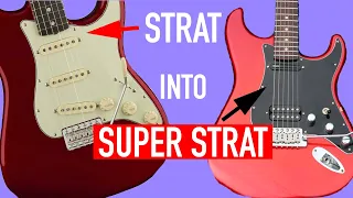 Fender Strat To Super Strat (Partscaster Build)