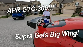 Supra gets a huge APR GTC-300 67" Wing!!