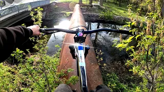 Катаюсь один по городу на Мтб | GoPro POV MTB Urban Street Riding #1