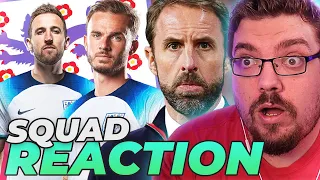 ENGLAND 2022 WORLD CUP SQUAD REACTION