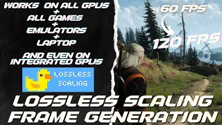 Lossless Scaling Frame Generation LSFG. Frame Gen mod app for all GPU works on all games & emulators