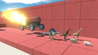 Who Can Survive? | Run Away from DYNAMITE CAR - Animal Revolt Battle Simulator