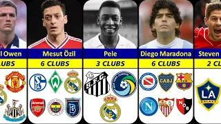The Legends Footballers How Many CLUBS They Played