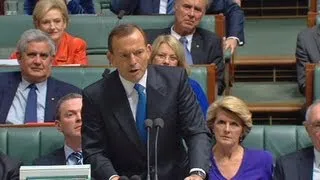 Gillard laughs off Abbott's call to bring forward election