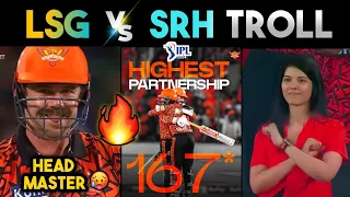 LSG VS SRH IPL 2024 MATCH TROLLS 🔥 | HEAD 🥵 ABHISHEK BHUVI | LSG VS SRH HIGHLIGHTS | IPL TROLLS