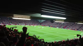 Singing the Sadio Mané song! | Live fan reaction after he scores in Champions League Semi Final