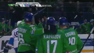 Korotokov dishes a behind the net assist