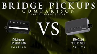 DiMarzio CRUNCH LAB vs EMG JH HET SET - Bridge Guitar Pickup Comparison Tone Demo
