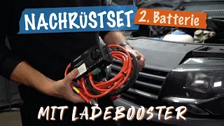 Zweite Batterie nachrüsten in einem VW T5, T6 und T6.1 - Plug and Play mit Ladebooster CAR-ELECTRIC