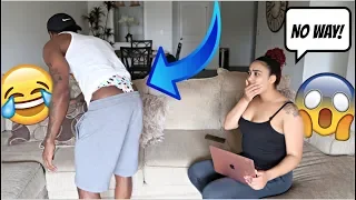 WEARING A THONG PRANK ON GIRLFRIEND! *HILARIOUS*