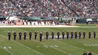 USMC Silent drill team at Philadelphia Eagles Halftime