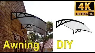 How to install a double plastic awning - step by step