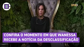 BBB 24: Confira o momento em que Wanessa recebe a notícia da desclassificação