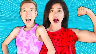 CHAD & VY SWAP BODIES? Ways to Sneak Friends into Fake Copy Cat Spy Ninjas YouTube Channel Challenge