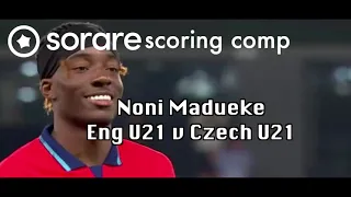 Noni Madueke - England U21 v Czech U21 | Sorare scoring comp