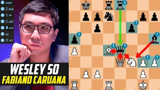 Intense Match: Wesley So vs Fabiano Caruana - Speed Chess Championship Main Event 2021