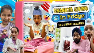 Shanaya Living In Fridge For 24 Hours Challenge | Ramneek Singh 1313 | RS 1313 VLOGS