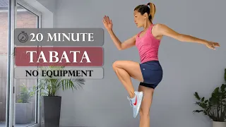 20 Minute Tabata Workout - Full Body No Equipment Workout, Cardio and Strength