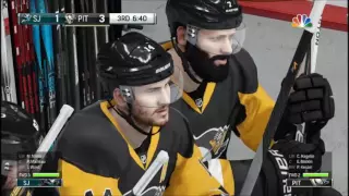 NHL 16 - Stanley Cup Final  SJ@PIT Simulation Game 1 (3rd)