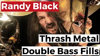 'Randy Black' Teaches Double Bass Thrash Fills | Beginner Drum Lesson | Drumtrainer Online