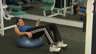 The Bicycle Bosu Ball Exercise