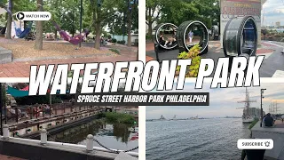 Spruce Street Harbor Park Philadelphia PA Waterfront Park | Summer Hotspot Fun Activities for family