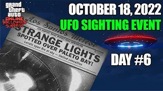 UFO Location Day #6: October 18, 2022 | Photograph UFOs for Omega | Alien Invasion in GTA Online