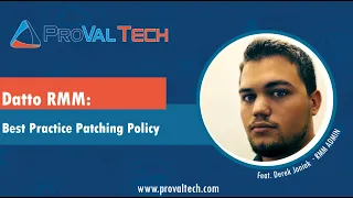 Datto RMM: Best Practice Patching Policy