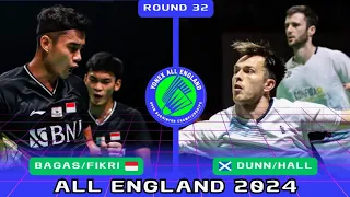 R32 MD : FIKRI/MAULANA [INA] VS Alexander DUNN/Adam HALL [SCOT] All England Open 2024