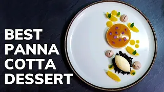 Michelin star PANNA COTTA recipe | Fine Dining Dessert At Home